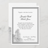 Atlanta Destination Wedding Invitation Kaart (Voorkant / Achterkant)