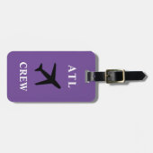 Atlanta Flight Crew Bag Label Bagagelabel (Voorkant horizontaal)