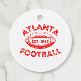 Atlanta Football stijl Bedankjes Labels