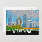 Atlanta GA Briefkaart (Voorkant / Achterkant)