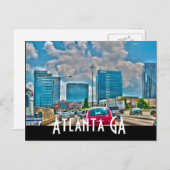 Atlanta GA Briefkaart (Voorkant / Achterkant)