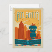 Atlanta, GA - EST. 1845 Briefkaart (Voorkant / Achterkant)