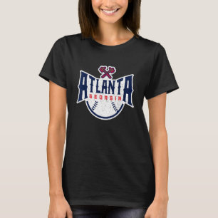 Atlanta Georgia ATL Honkbal Retro Throwba T-shirt