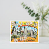 Atlanta, Georgia Big Letters Briefkaart (Staand voorkant)