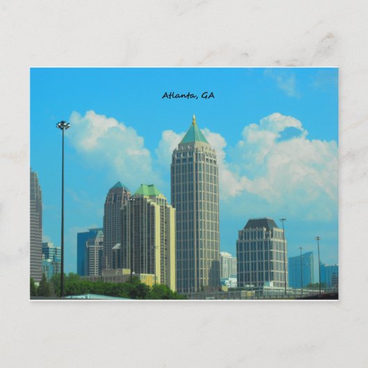 Atlanta Georgia Briefkaart (Voorkant)