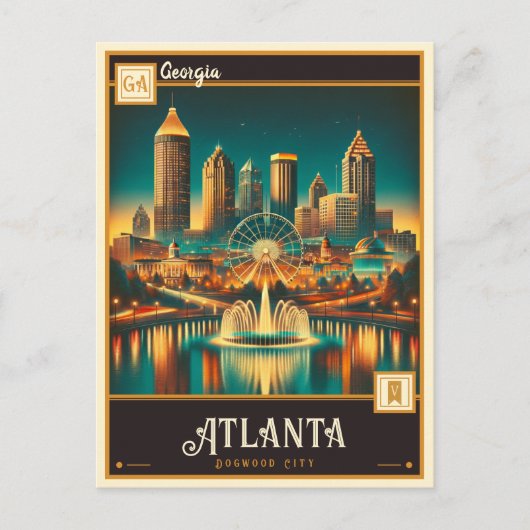 Atlanta, Georgia |  Briefkaart (Voorkant)
