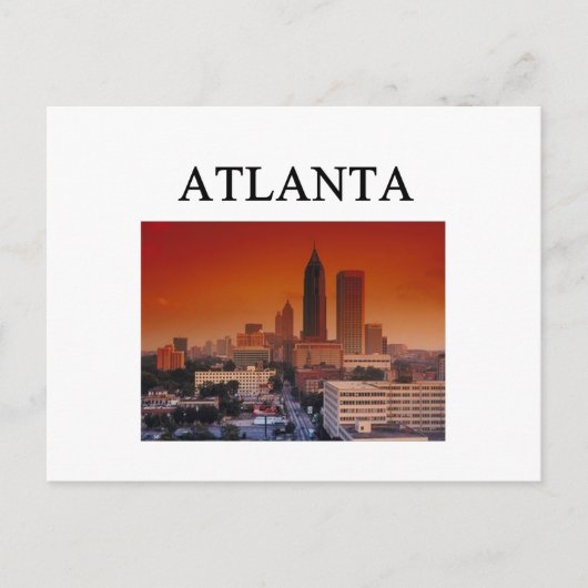 ATLANTA georgia Briefkaart (Voorkant)