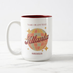Atlanta Georgia City cup cadeau souvenir Tweekleurige Koffiemok