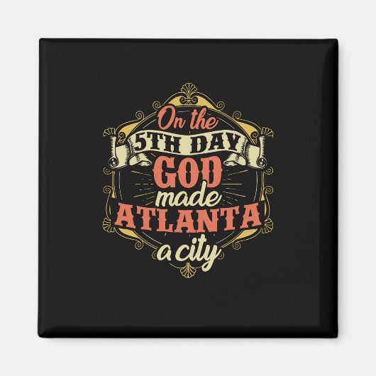 Atlanta Georgia City Magneet (Voorkant)