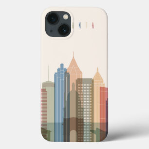 Atlanta, Georgia   City Skyline iPhone 13 Hoesje