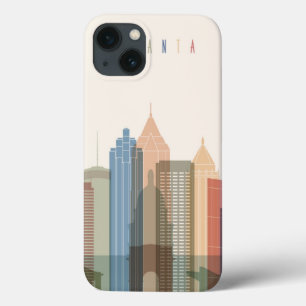Atlanta, Georgia   City Skyline iPhone 13 Hoesje