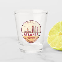Atlanta Georgia City Skyline Emblem