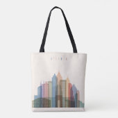 Atlanta, Georgia | City Skyline Tote Bag (Achterkant)