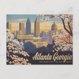 Atlanta Georgia De Poortstad van het Zuiden Briefkaart