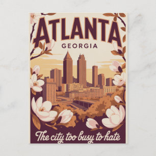 Atlanta Georgia De Stad Te Busy Om Te Haten Reizen Briefkaart