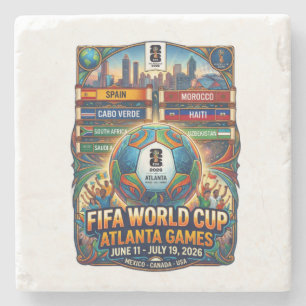 Atlanta Georgia FIFA Wereldkampioenschap 2026 Stenen Onderzetter