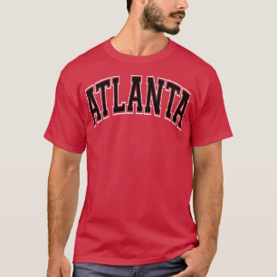 Atlanta Georgia GA - zwarte tekst met variëteit st T-shirt