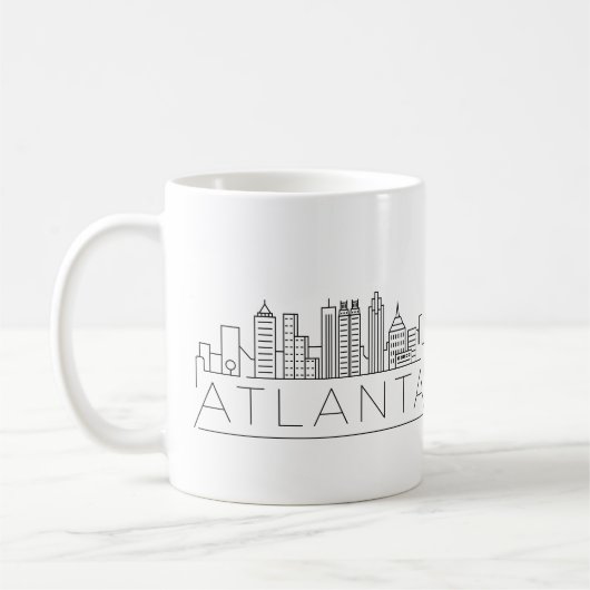 Atlanta Georgia gestileerde skyline Koffiemok (Links)