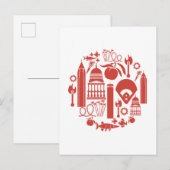 Atlanta Georgia Icons Briefkaart (Voorkant / Achterkant)