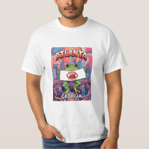 Atlanta Georgia Kikkers Geen Koningen in Amerika T-shirt