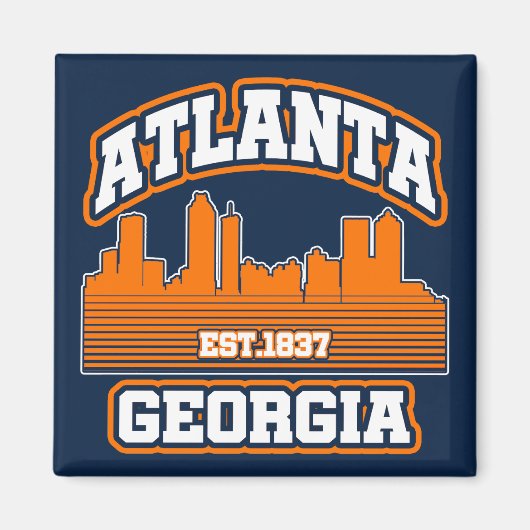 Atlanta, Georgia Magneet (Voorkant)
