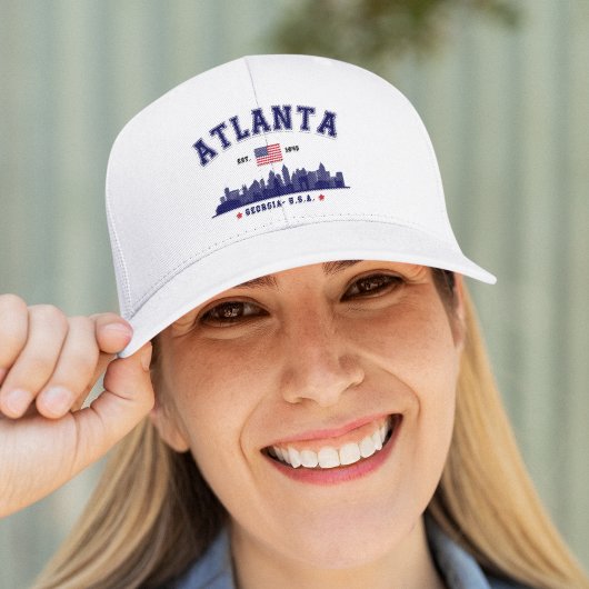 Atlanta Georgia Modern Skyline Trucker Pet
