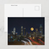 Atlanta, Georgia Nighttime Skyline Briefkaart (Voorkant / Achterkant)