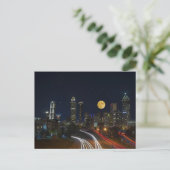 Atlanta, Georgia Nighttime Skyline Briefkaart (Staand voorkant)