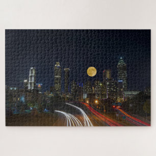 Atlanta, Georgia Nighttime Skyline Legpuzzel