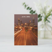 Atlanta Georgia op het Dusk-Briefkaart Briefkaart (Staand voorkant)