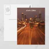Atlanta Georgia op het Dusk-Briefkaart Briefkaart (Voorkant / Achterkant)