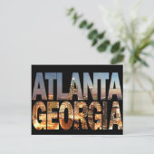 Atlanta Georgia op Twilight Briefkaart (Staand voorkant)
