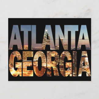Atlanta Georgia op Twilight Briefkaart