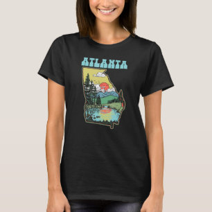 Atlanta Georgia Outdoors Natuur Staat PRI T-shirt