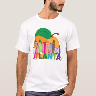 Atlanta, Georgia Peach Skyline T-shirt