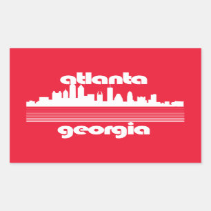 Atlanta Georgia Rechthoekige Sticker