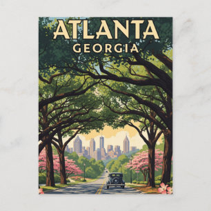 Atlanta Georgia Reizen Briefkaart