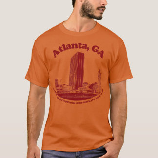 Atlanta Georgia Retro Humor Toeristisch ontwerp T-shirt