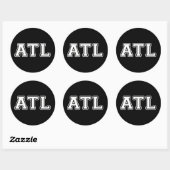Atlanta Georgia Ronde Sticker (Vel)