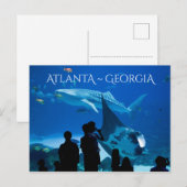 Atlanta Georgia Sights Briefkaart (Voorkant / Achterkant)
