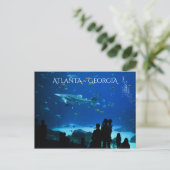 Atlanta Georgia Sights Briefkaart (Staand voorkant)