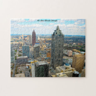Atlanta Georgia silhouet. Legpuzzel