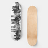 Atlanta Georgia Skyline Black White Skateboard (Voorkant)