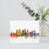 Atlanta Georgia Skyline Briefkaart (Staand voorkant)