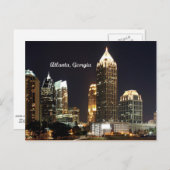 Atlanta, Georgia Skyline Briefkaart (Voorkant / Achterkant)