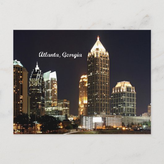 Atlanta, Georgia Skyline Briefkaart (Voorkant)