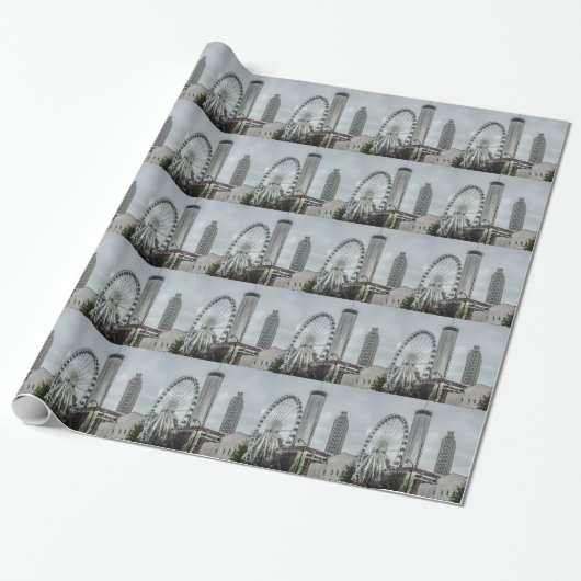 Atlanta Georgia skyline Cadeaupapier (Uitgerold)