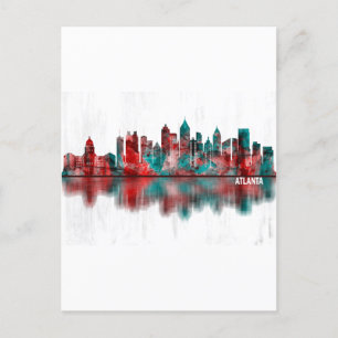 Atlanta Georgia Skyline Feestdagenkaart