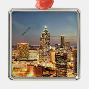 Atlanta, Georgia skyline Metalen Ornament