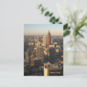 Atlanta Georgia Skyline Post Card Briefkaart (Staand voorkant)